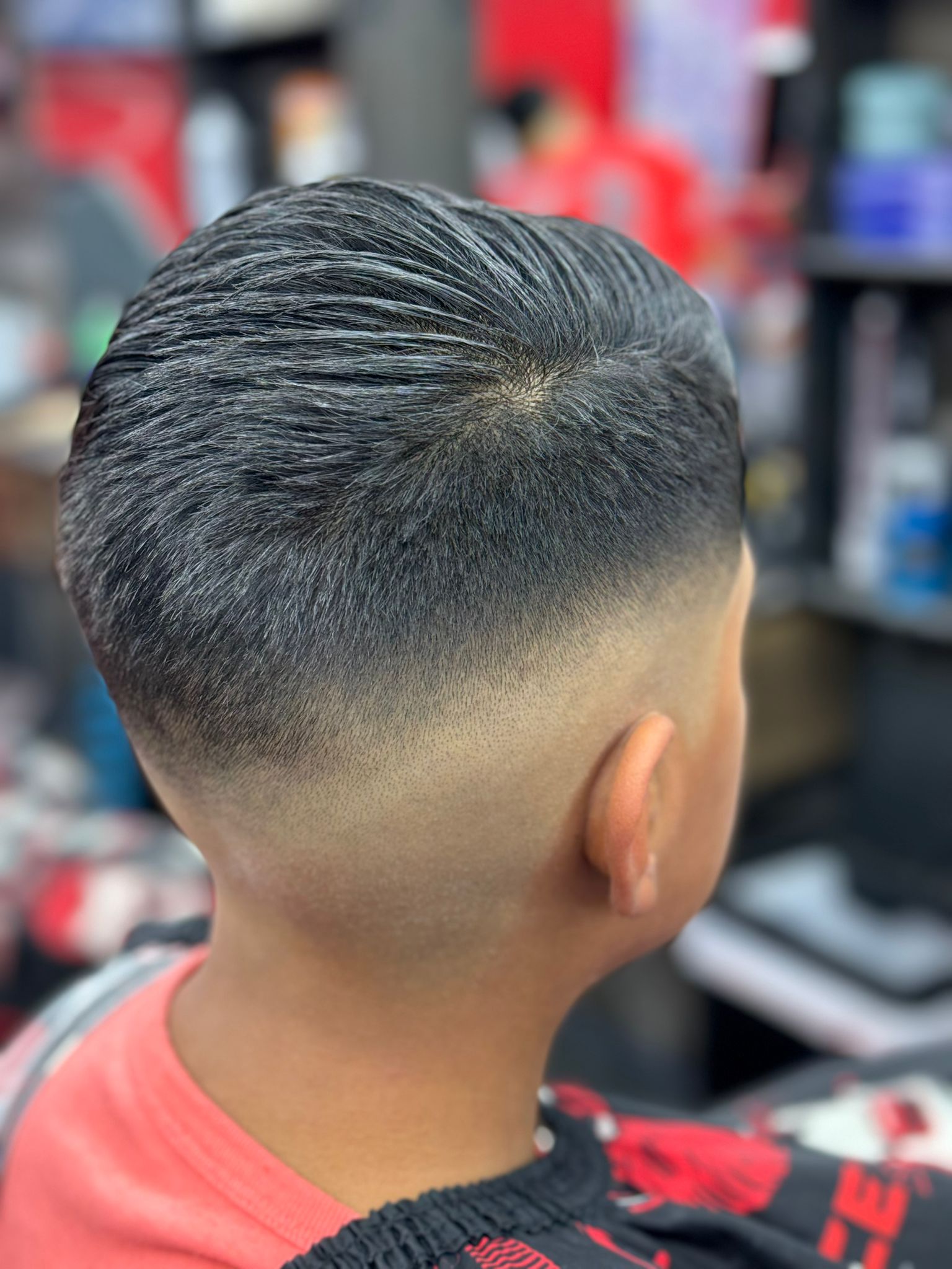 Kid's fade — back view