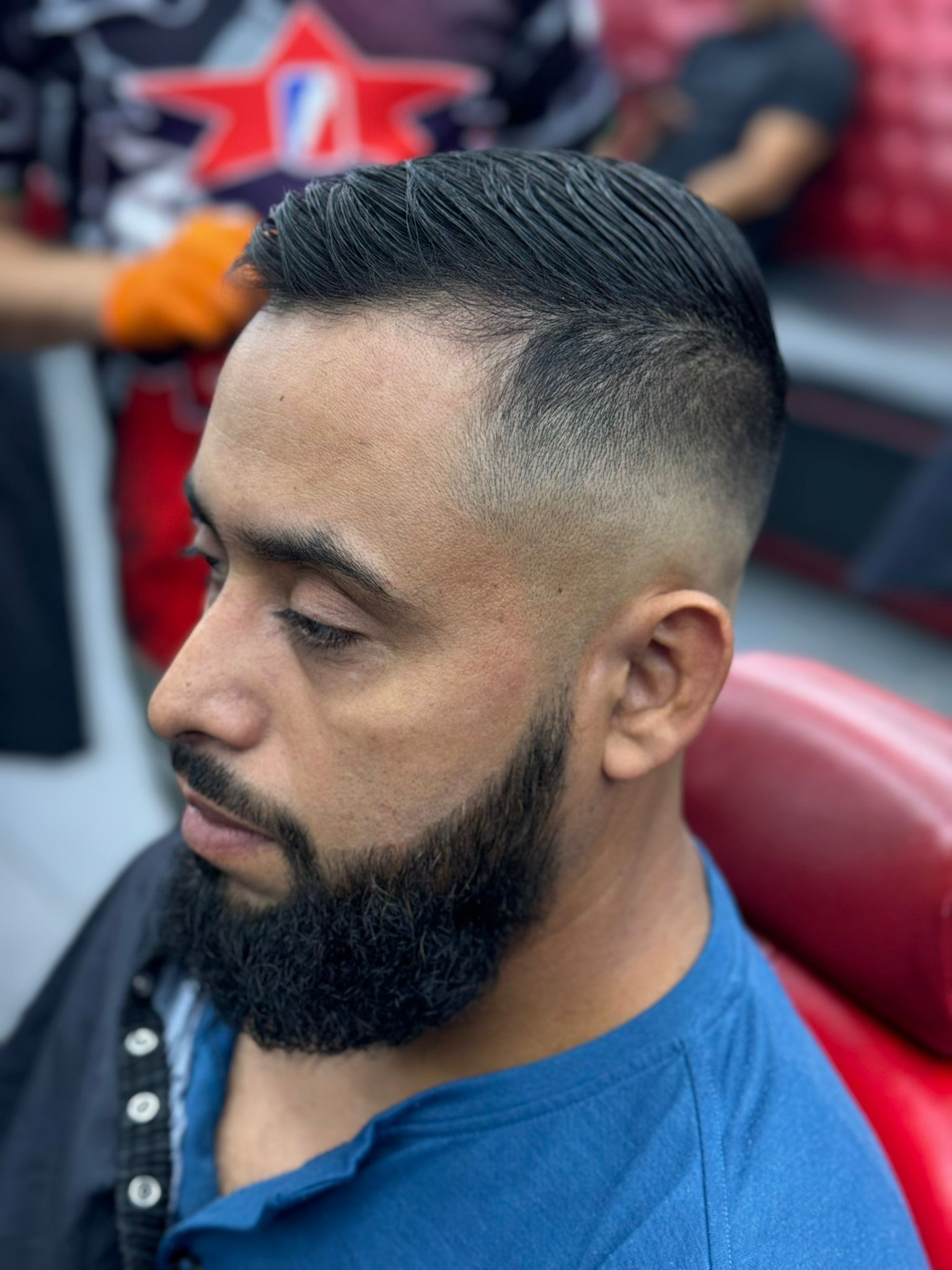 Slick back fade — live cut
